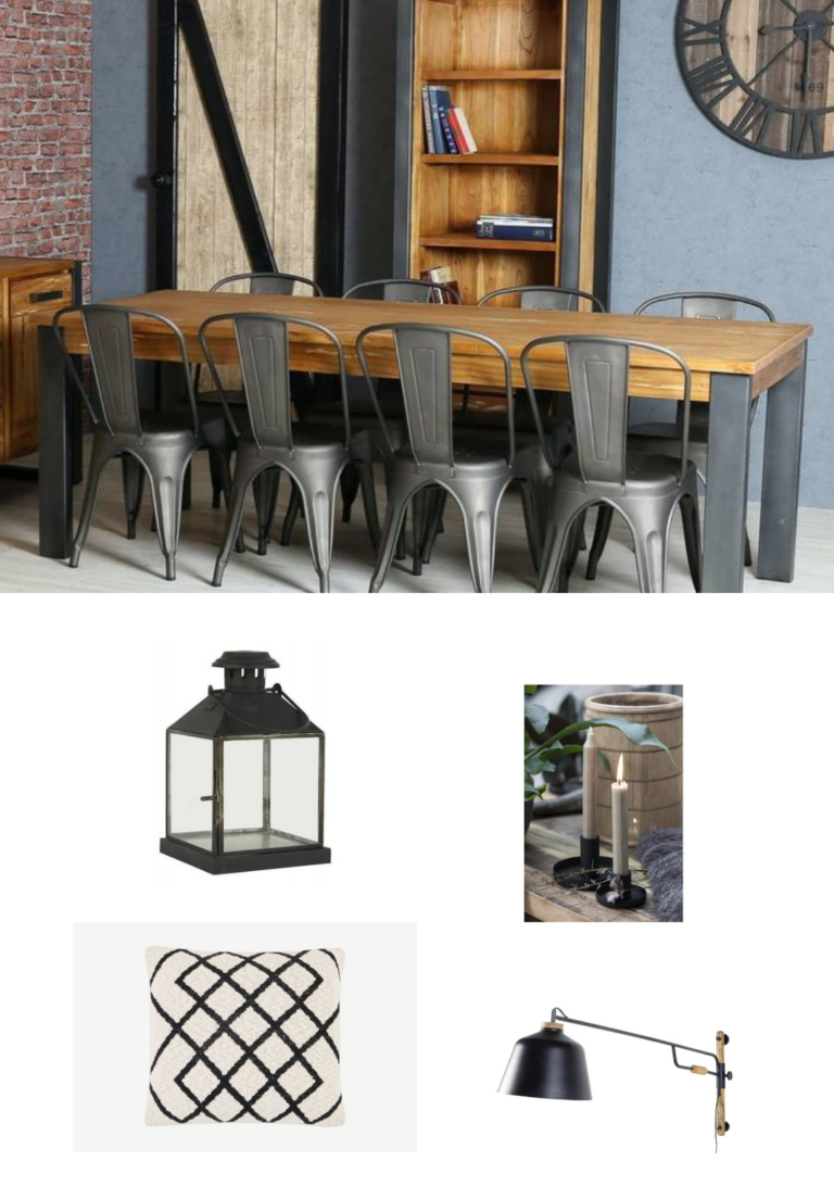 accessoire déco mélange industriel et campagne