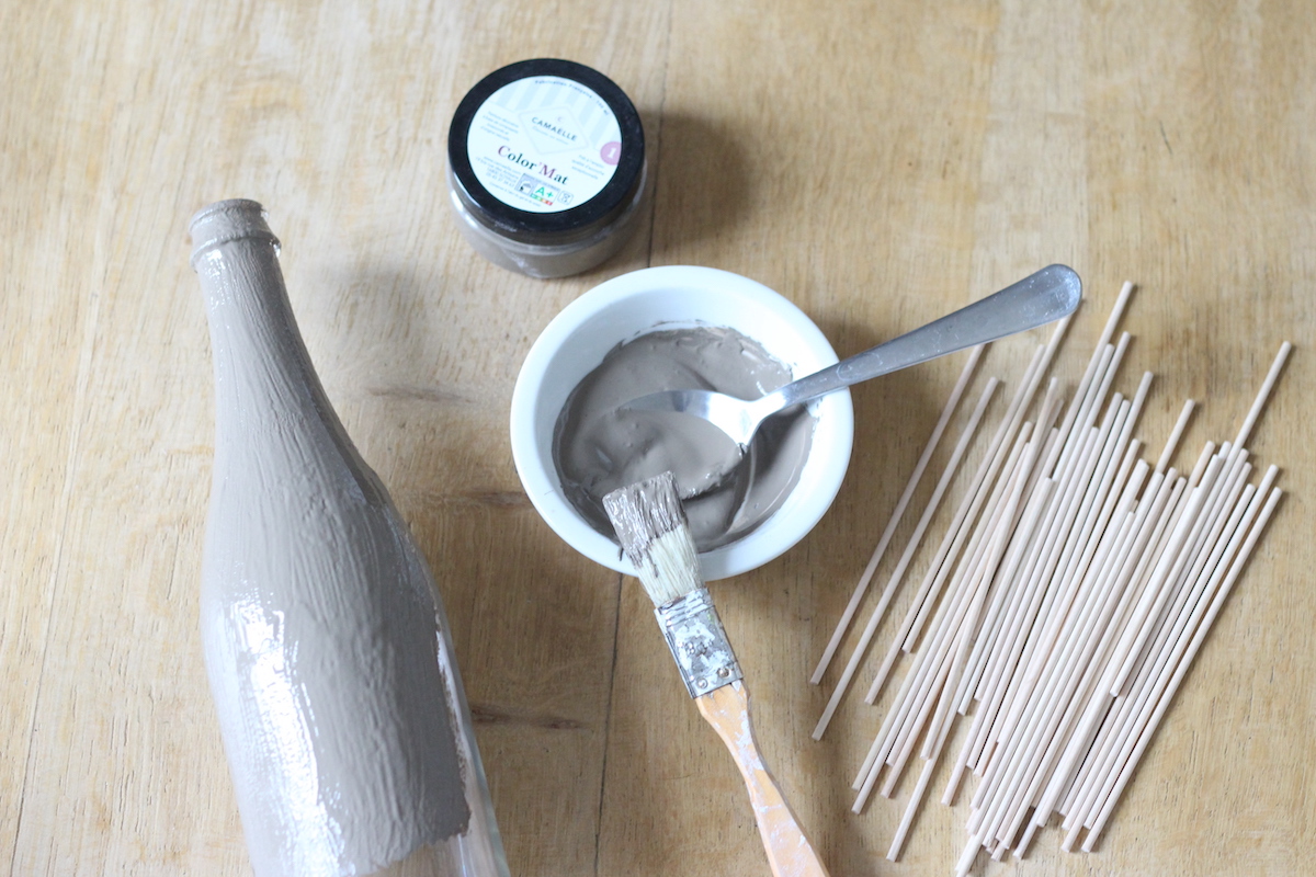 comment créer vase original artisanal peinture bicarbonate de soute