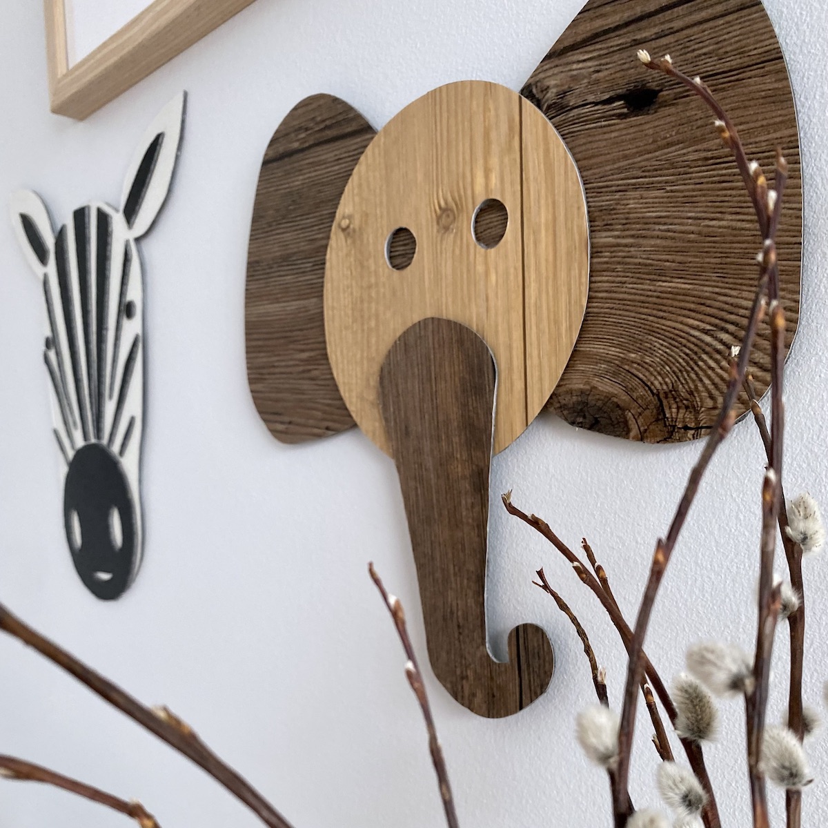 décoration chambre enfant thème éléphant savane