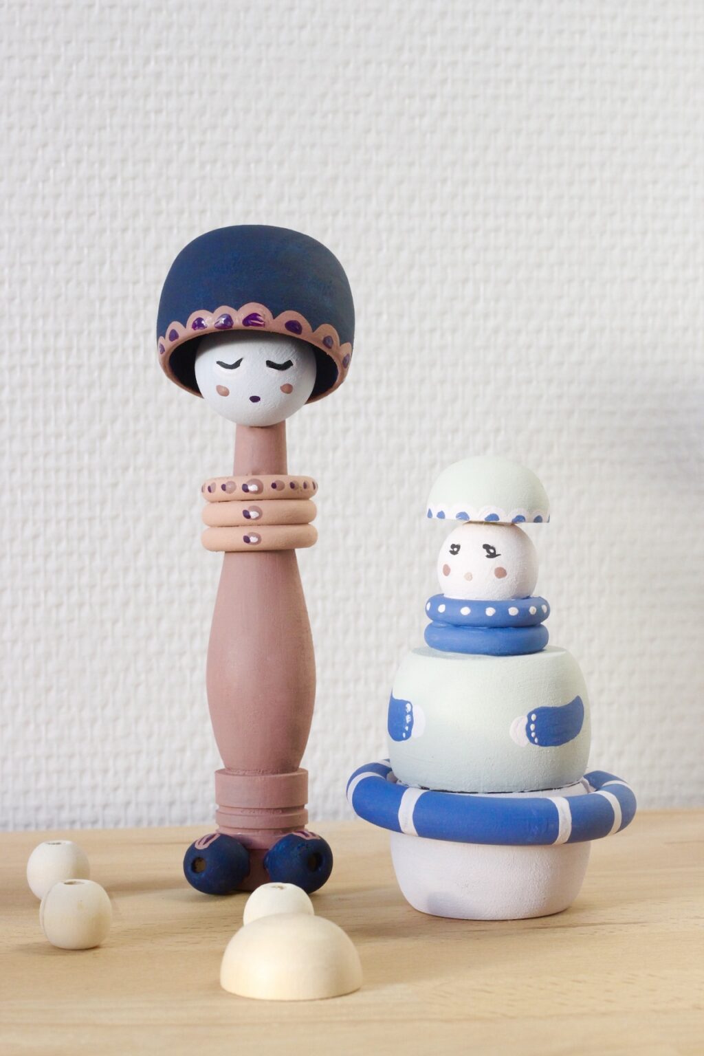 jouet en bois DIY statuette Vitra personnage déco