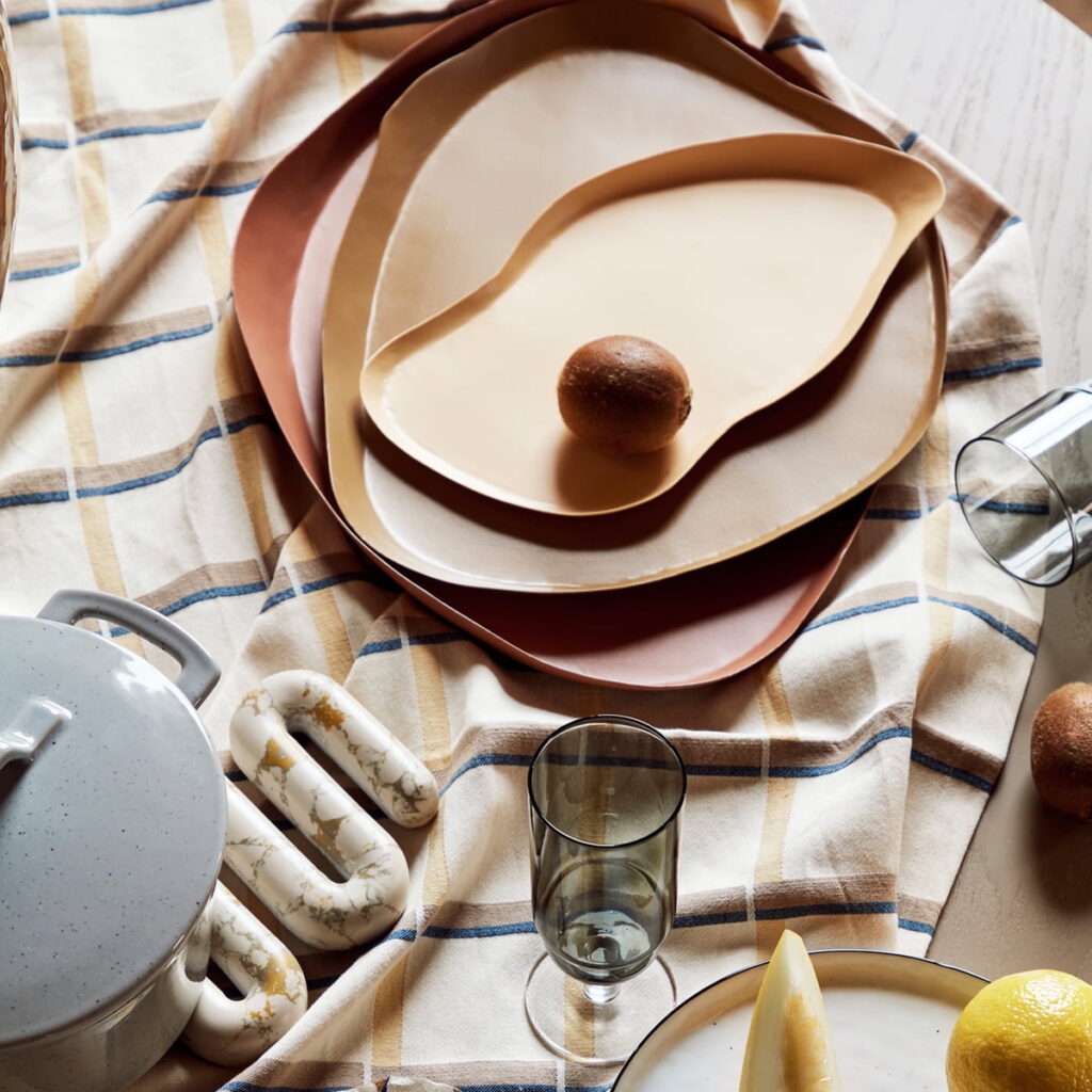 déco forme organique assiette plateau arrondi original