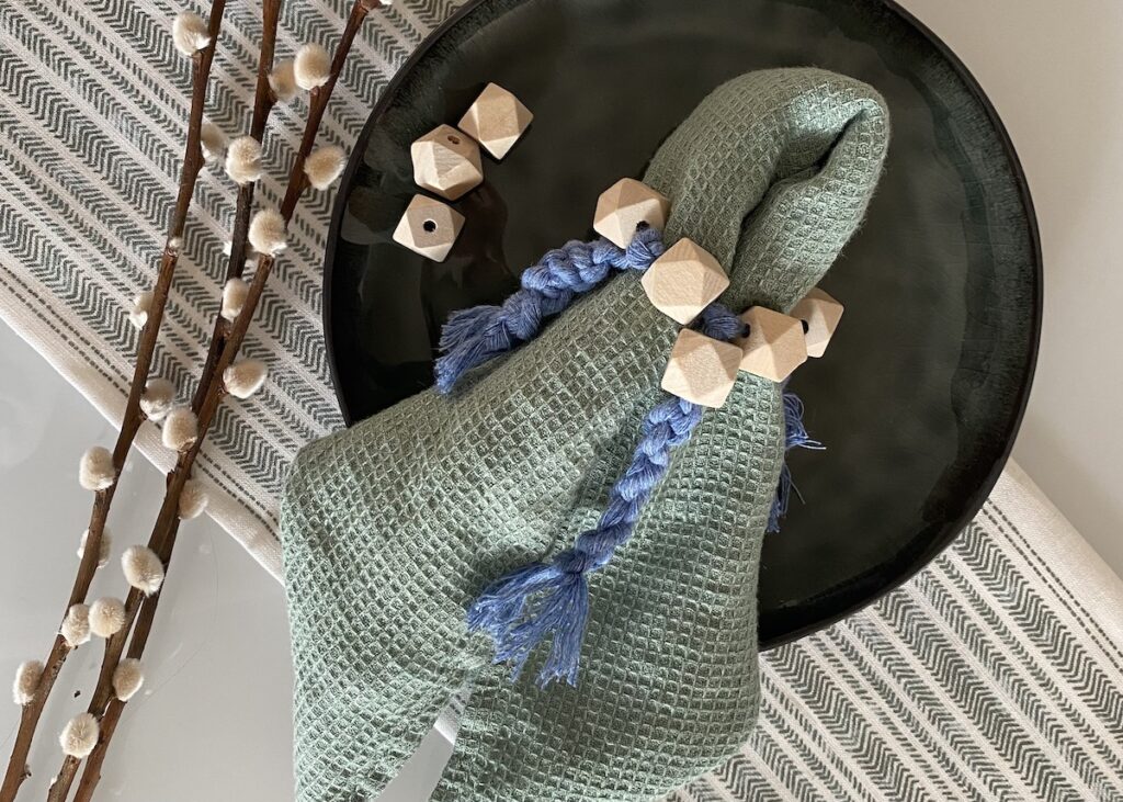 personnaliser ronds de serviette macramé - blog déco diy