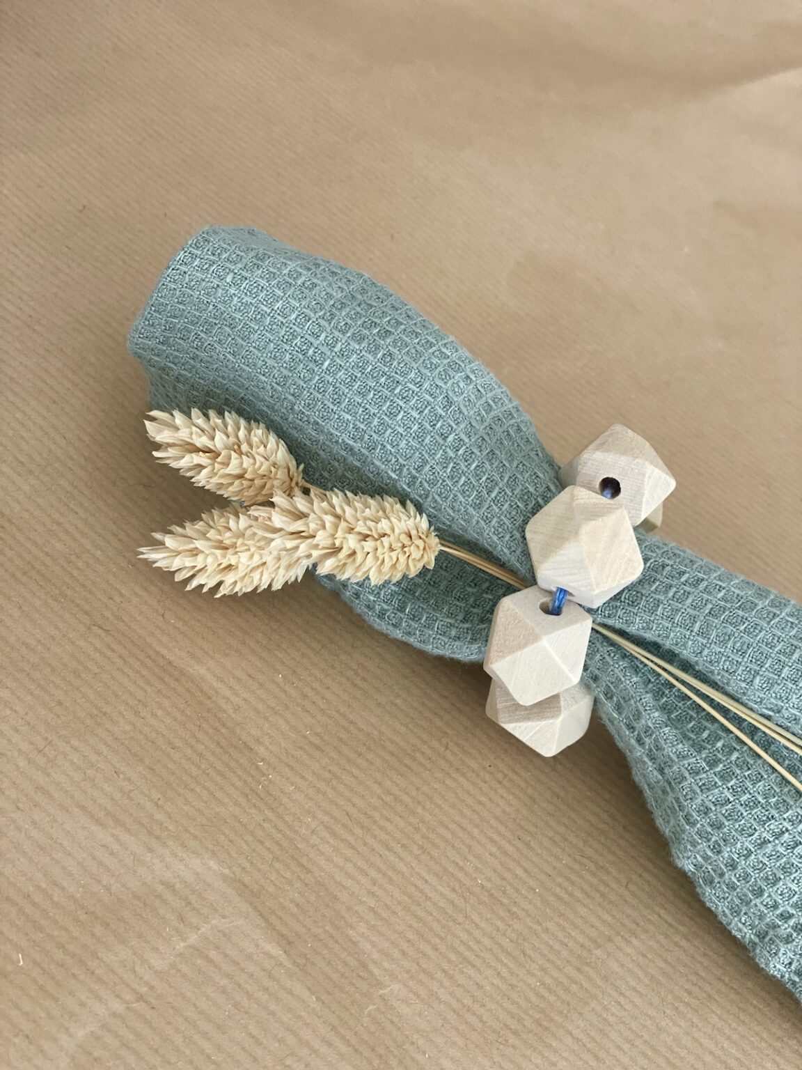 table diy slow life serviette lin nid abeille