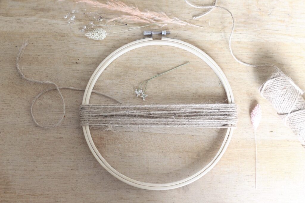 idée déco recycler détourner tambour cercle à broder