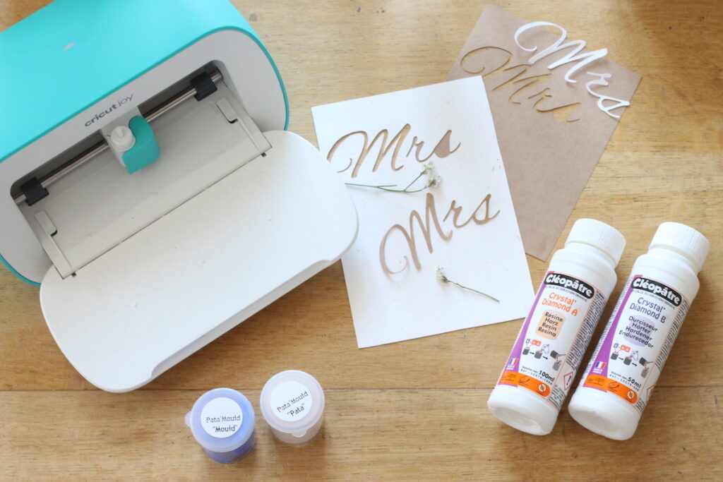 idée déco mariage diy facile avec cricut joy