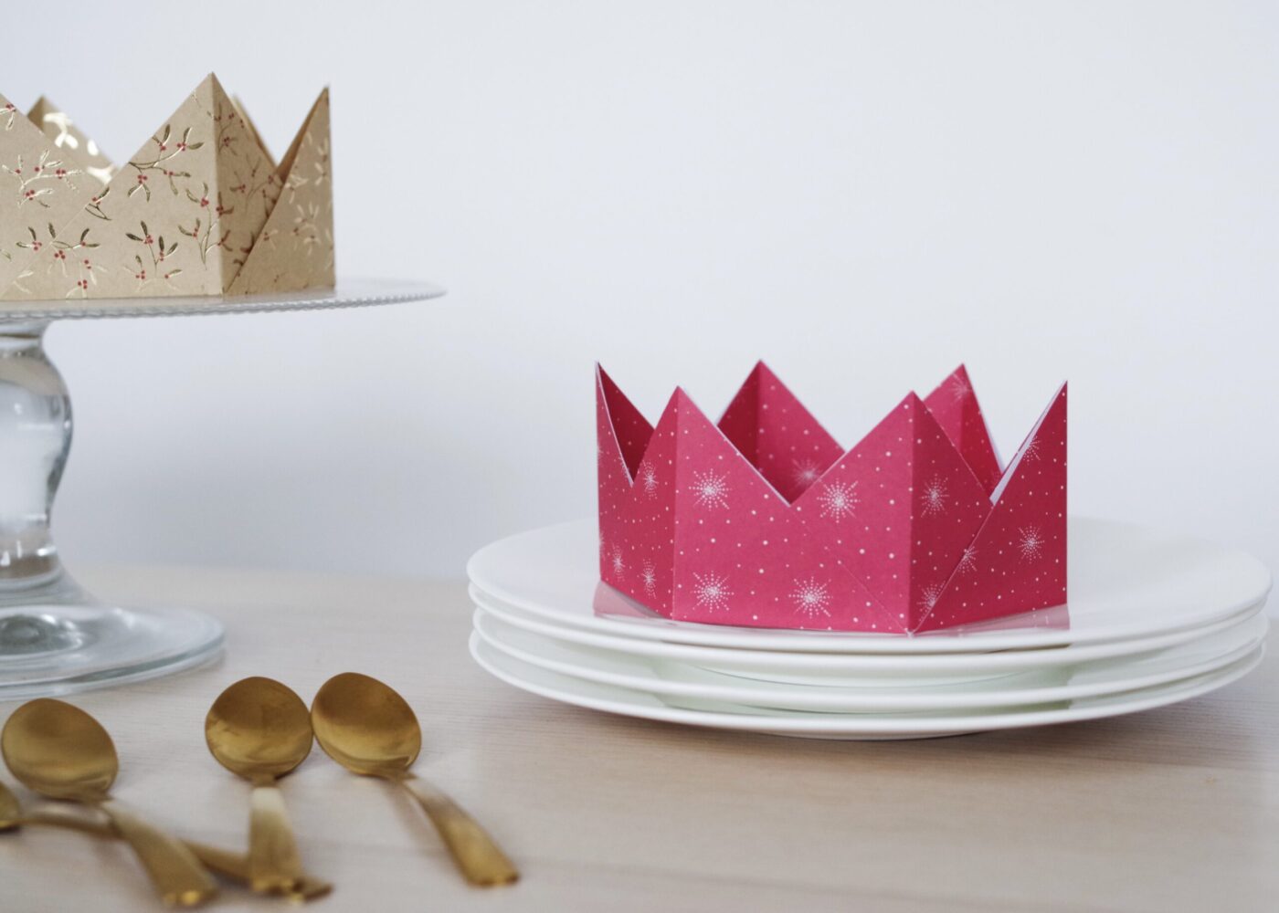 couronne papier origami galette des rois diy facile