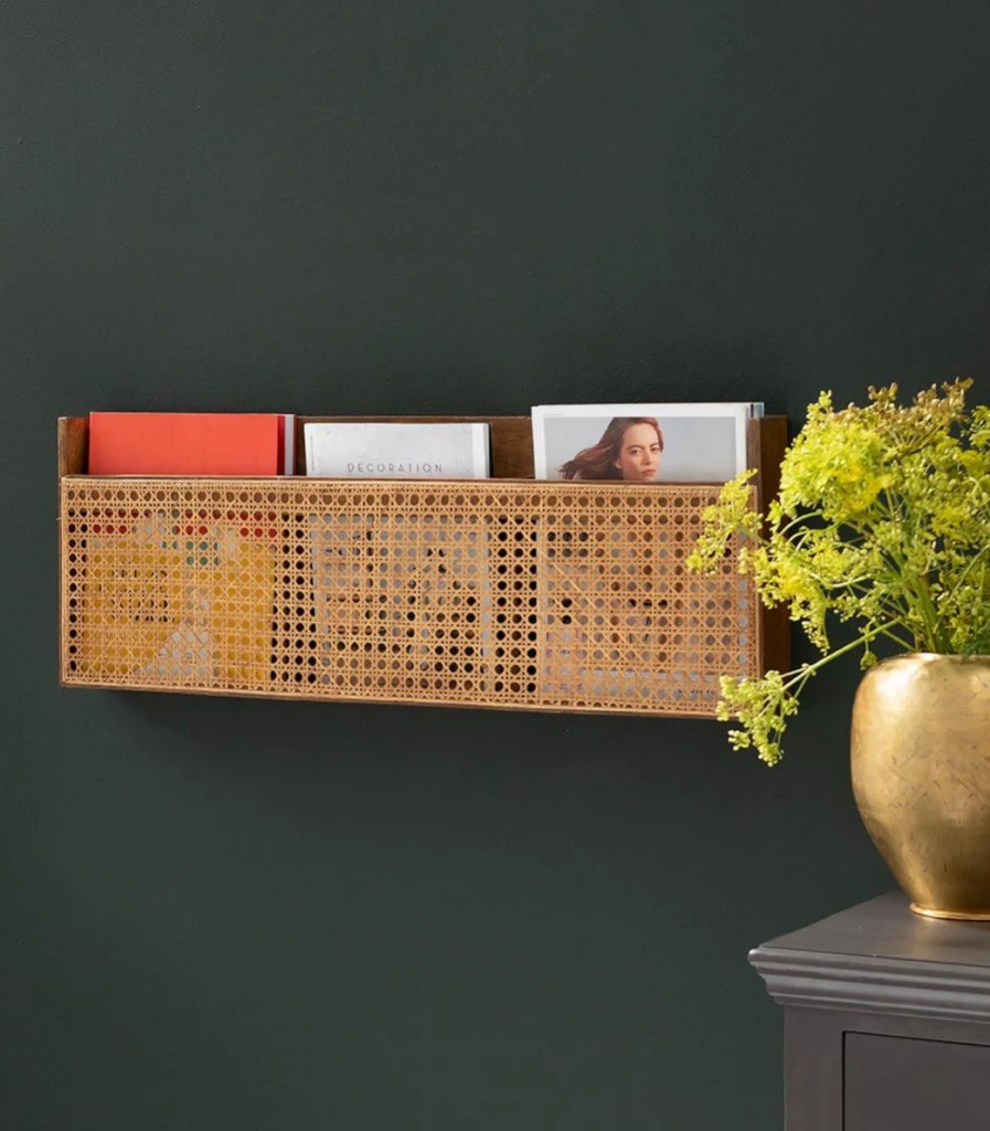 inspiration vintage retro porte magazine deco murale mur noir