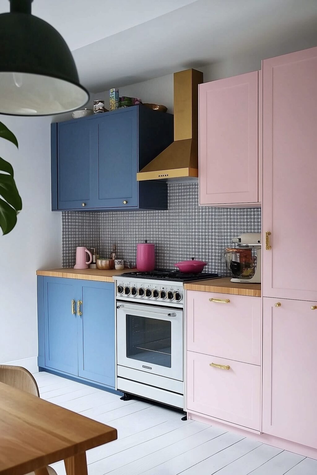 mélange bleu rose décoration intérieure