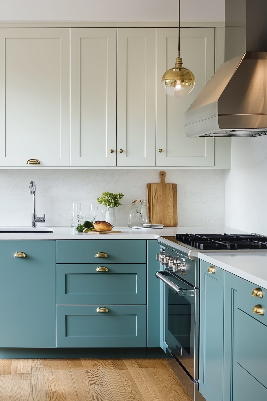 salle à manger colorée nuance bleus - blog déco