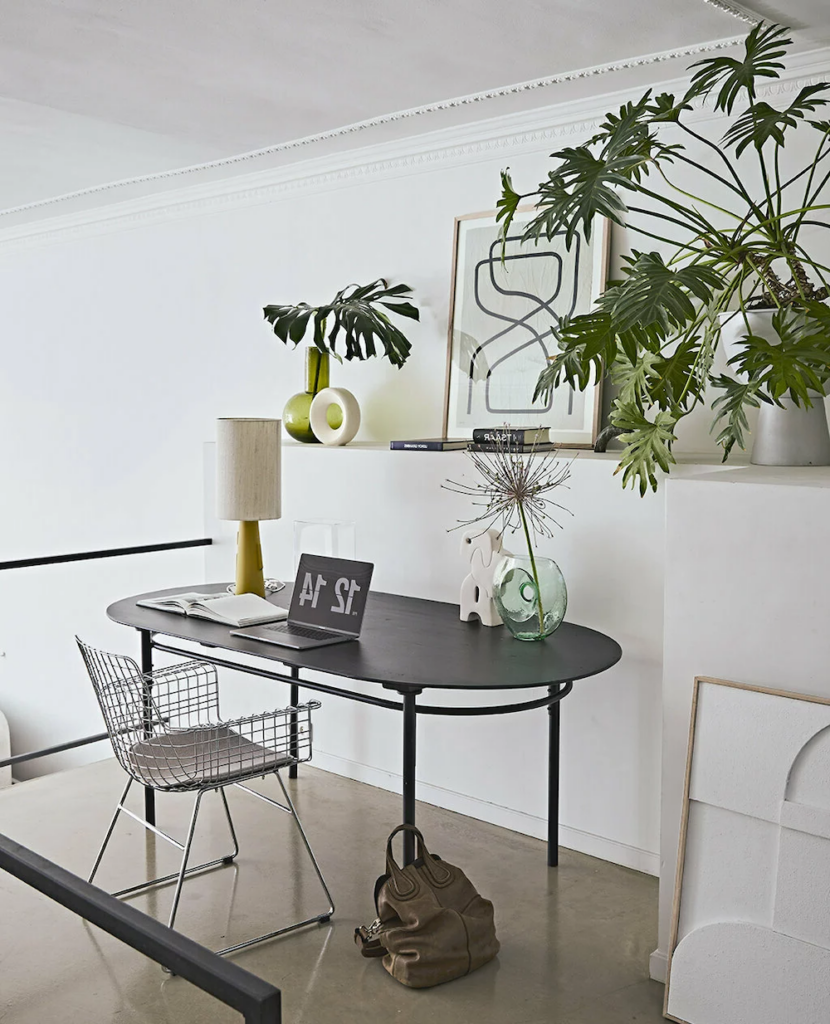 vase grès bleu clair blanc gris