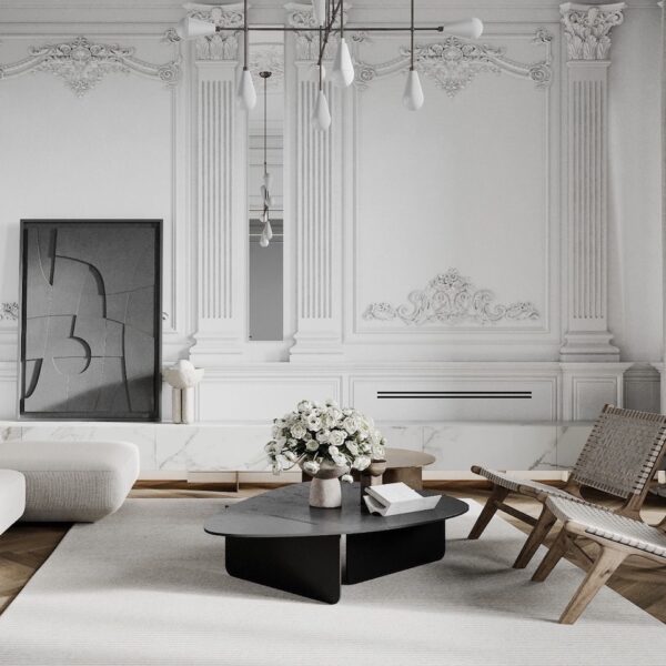 style parisien intérieur salon mobilier design danois