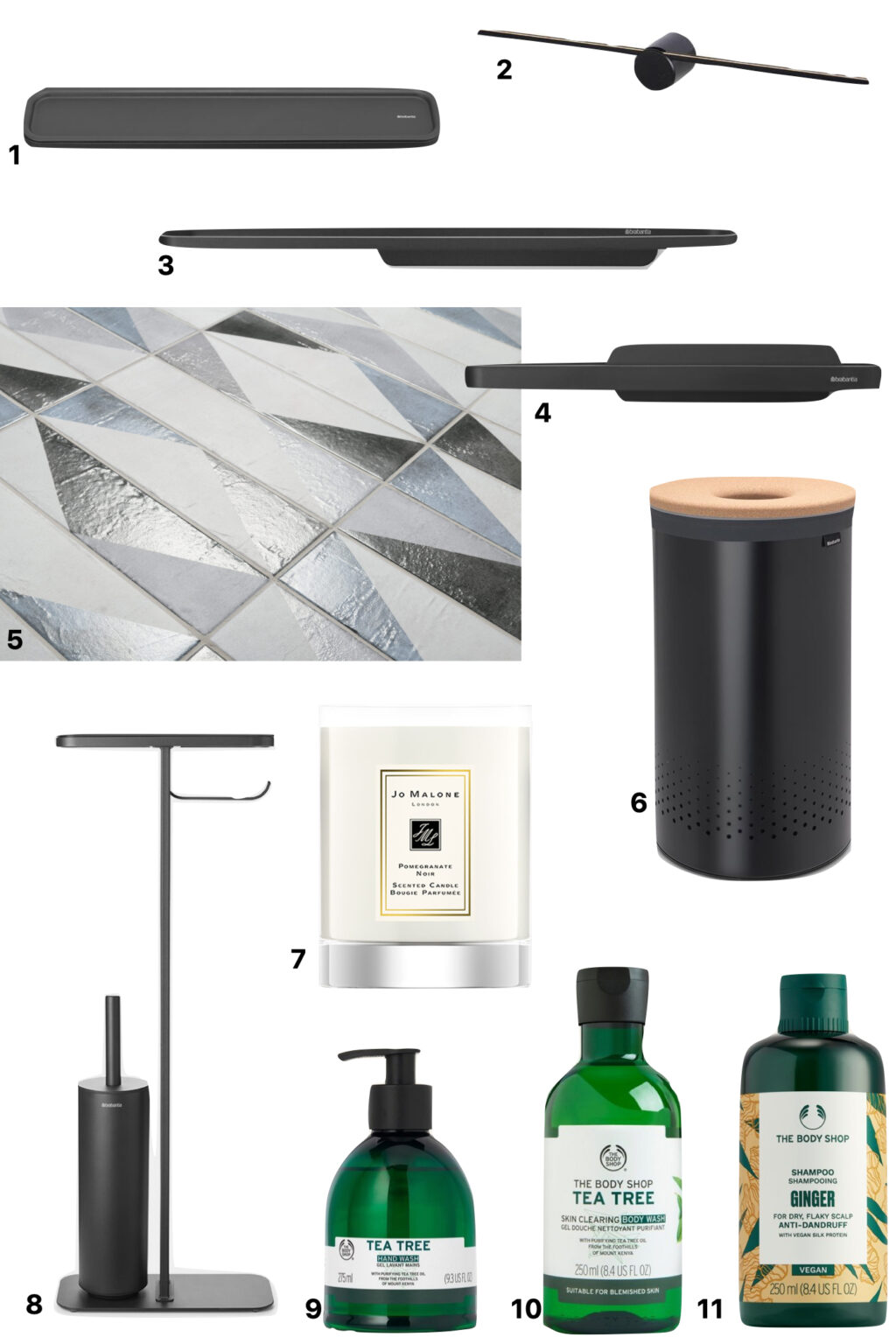 idée déco salle de bain grise anthracite moderne