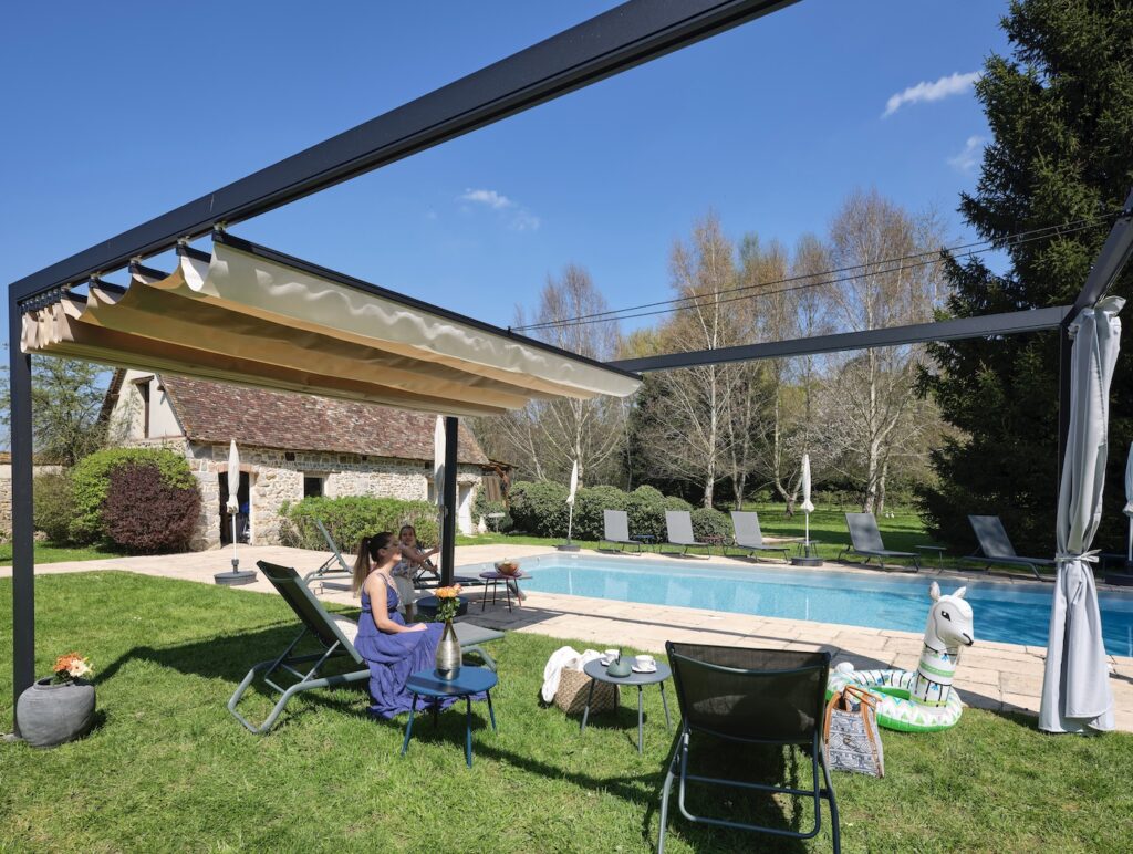 pergola aluminium design retractable déco