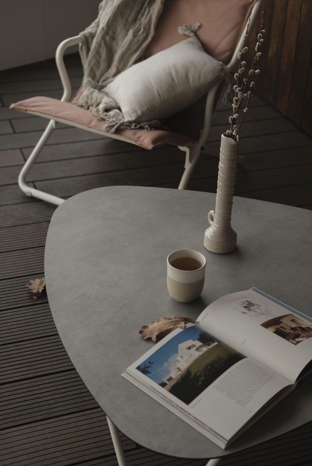 avis table effet béton jardin Lafuma cocoon kaolin