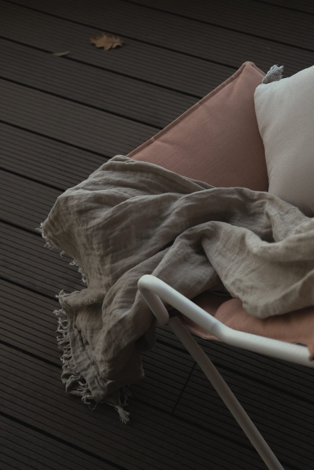 balcon en hiver astuce déco plaid chaleureux