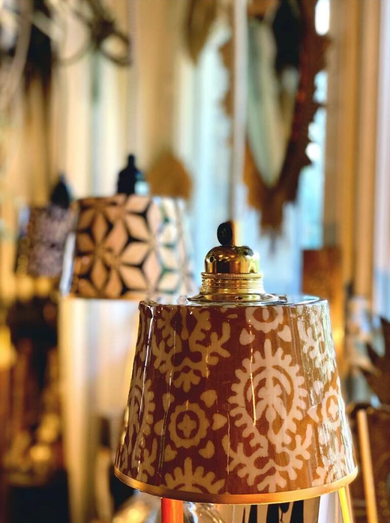 suspension deco interieure marron orange vintage