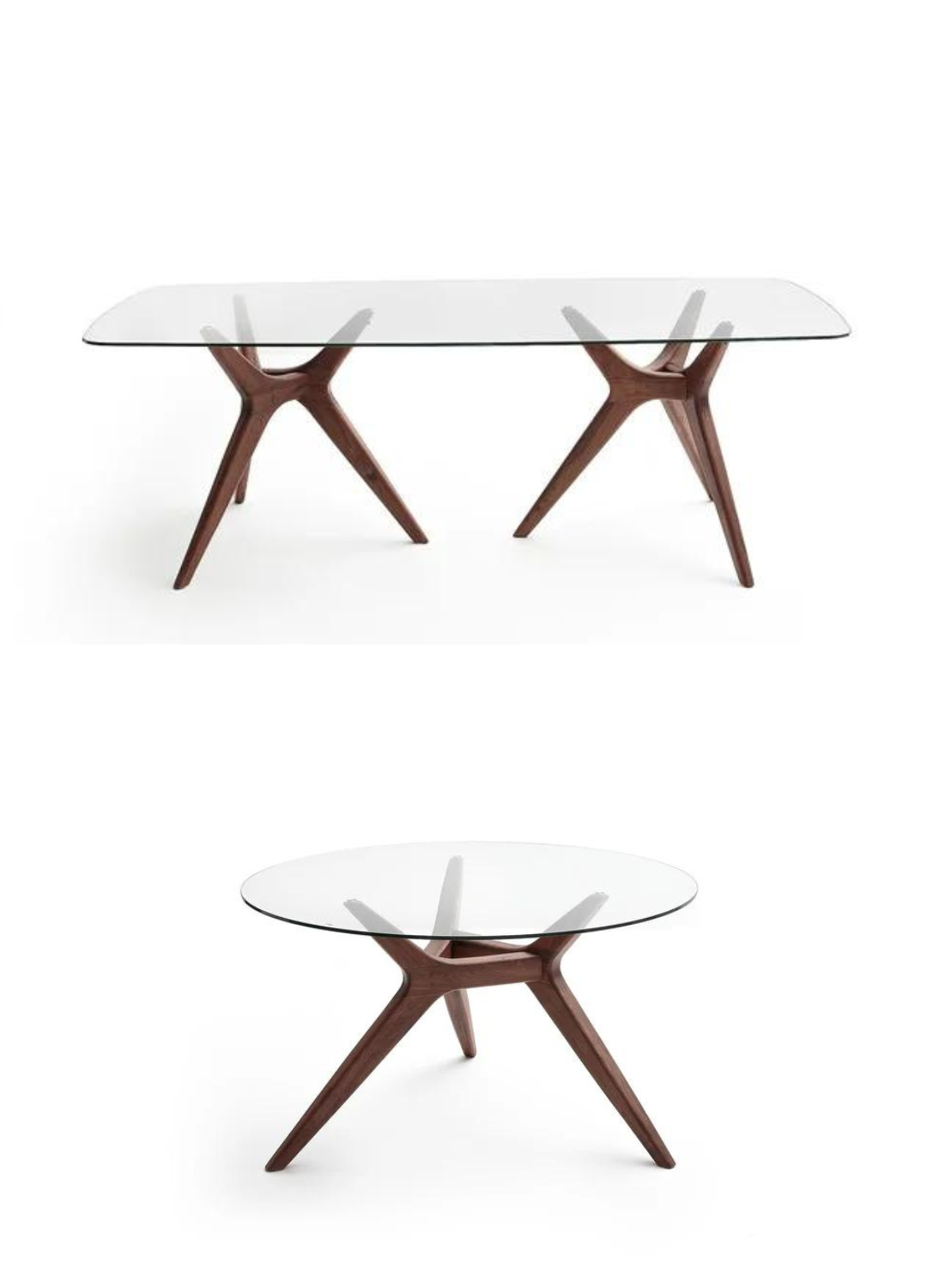 2 versions tables tréteaux originales rectangulaire et ronde