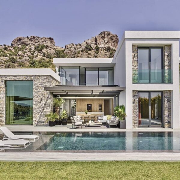 villa Draman maison pierre moderne luxe Turquie