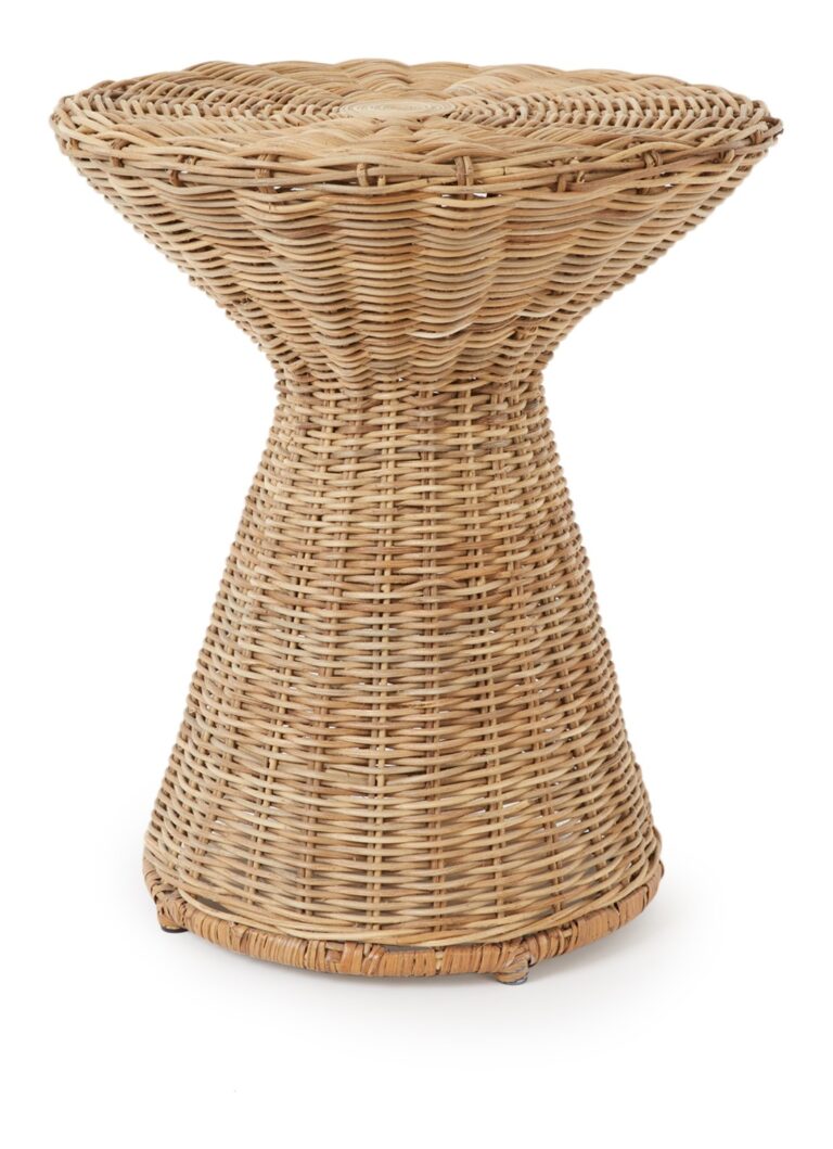 table appoint rotin rétro 70s