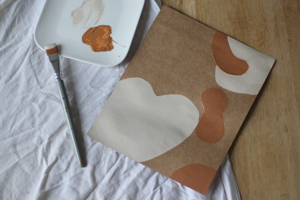 créer affiche bohème peinture motif organique