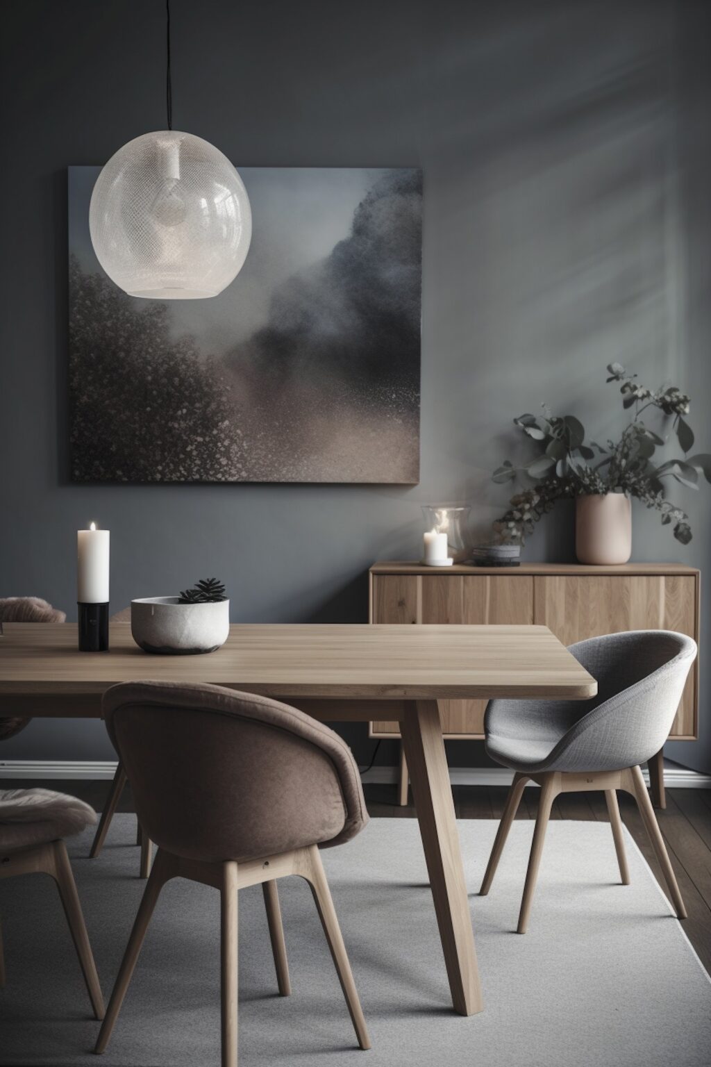 couleur peinture sombre grise séjour eucalyptus hay