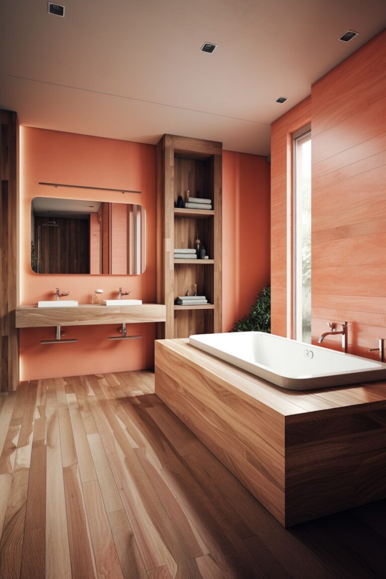 Salle de bains rose corail : la nouvelle star de votre intérieur - blog ...