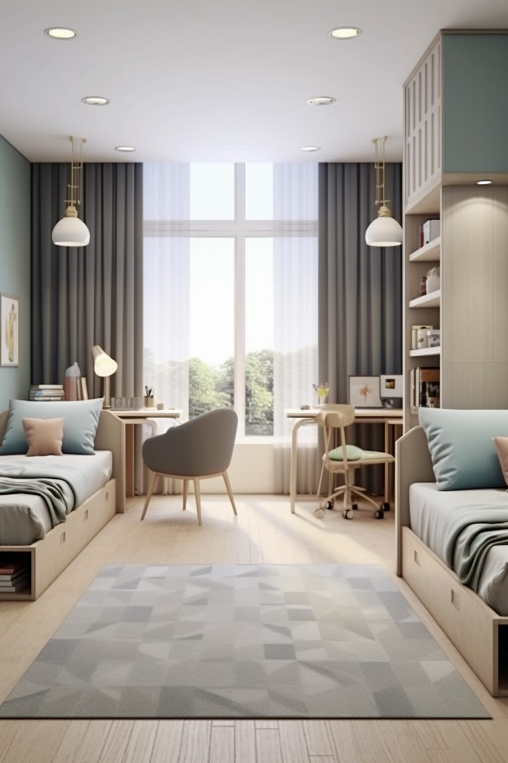 bureau jumeau aménagement décorateur intérieur astuces