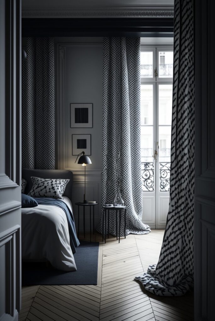 Rideau Coulissant Sur Mesure Avec Impression Photo – Motif Fleur Pustule Noire – Sur-mesure
