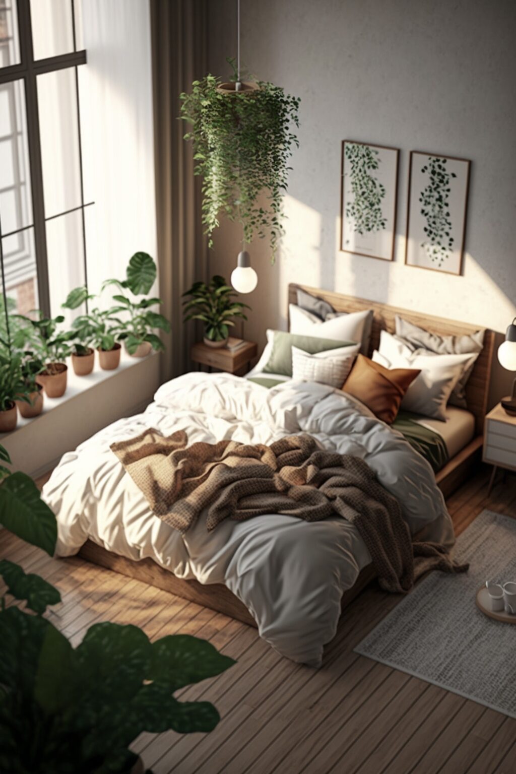 différents types de sol intérieur chambre accumulation plantes vertes