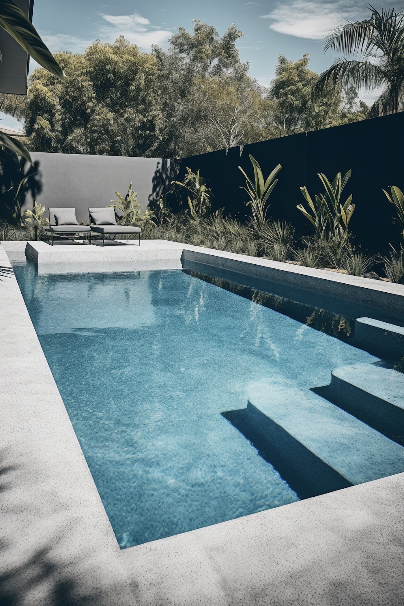 étapes de construction piscine en béton Bali
