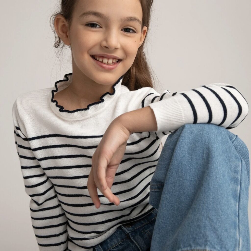 marinière chic enfant pull maille mariage thème marin