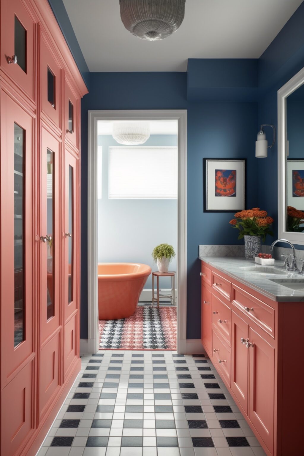 mélange couleur décoration bleu rose bonbon