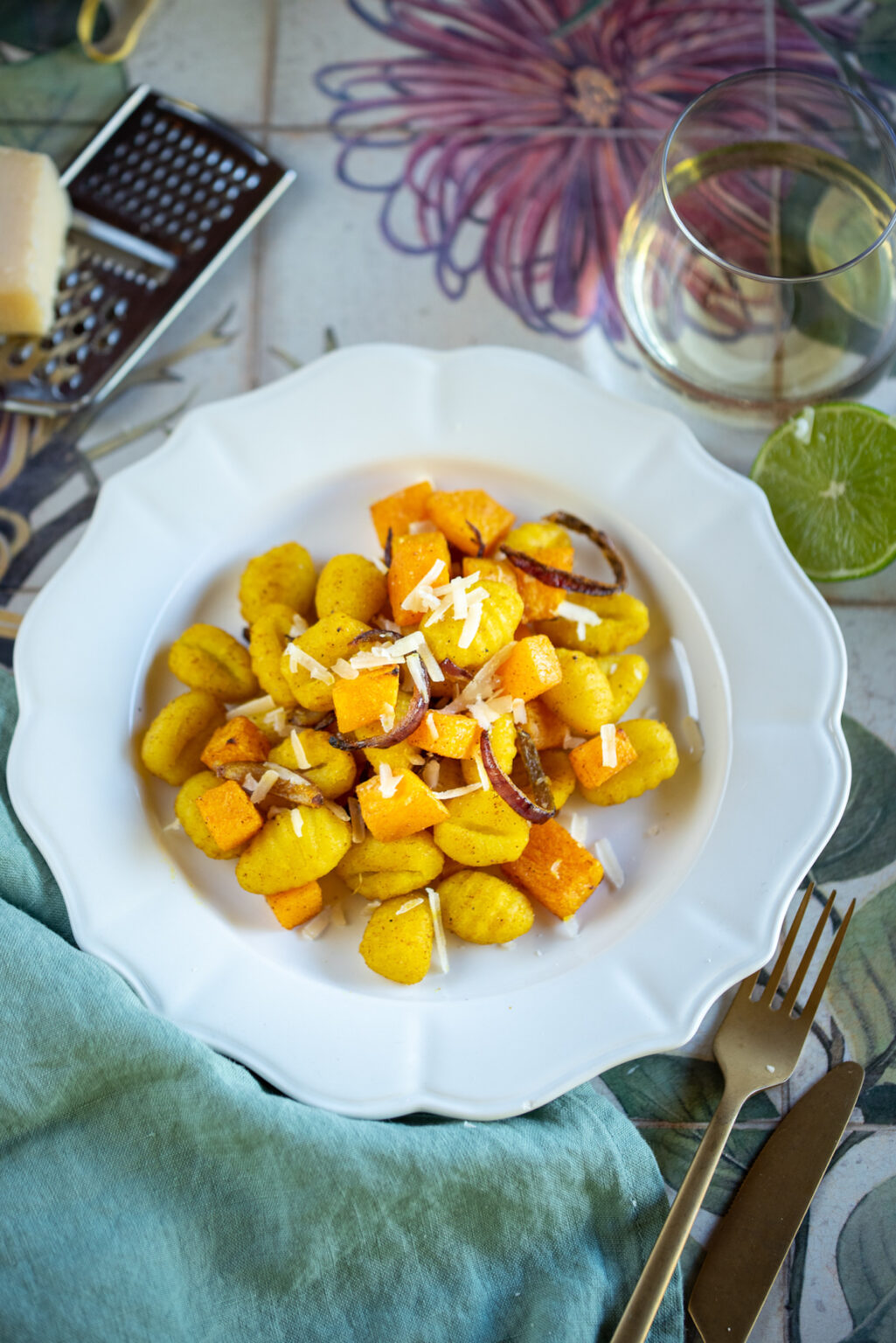 recette gnocchis rôtis épices courge maison
