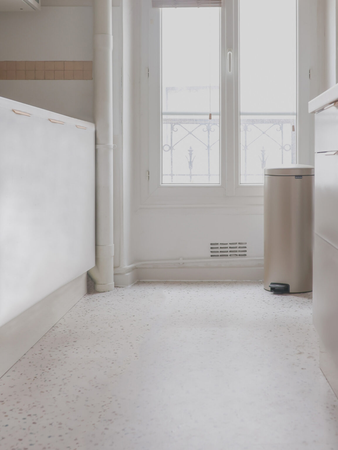 sol cuisine pvc test gerflor effet pierre copeau