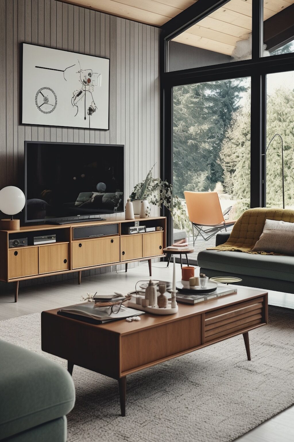 chalet style mid-century décoration 50