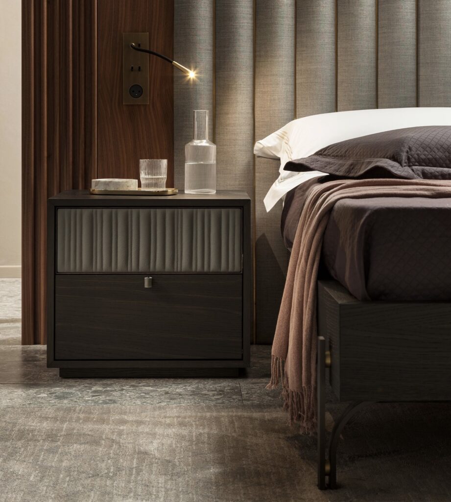 chambre décoration boudoir gris luxe