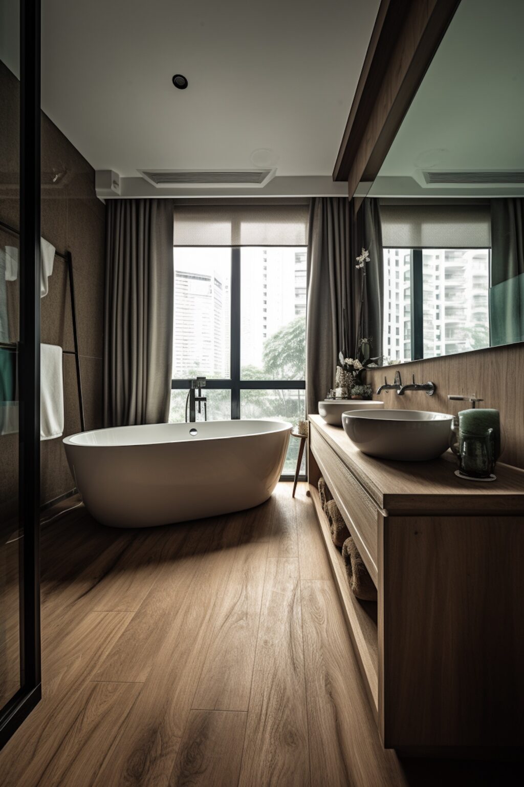 parquet Gerflor salle de bain en longueur