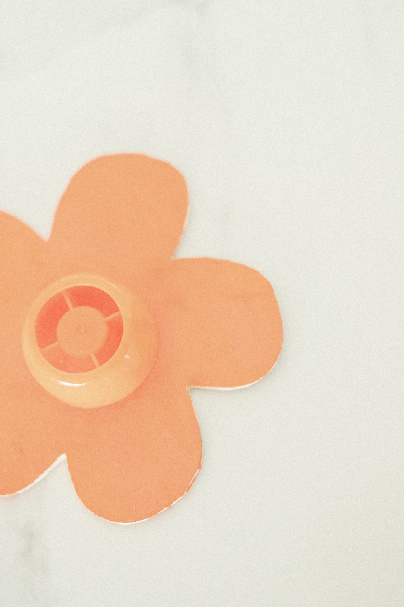 puzzle éducatif Montessori fleur orange bois