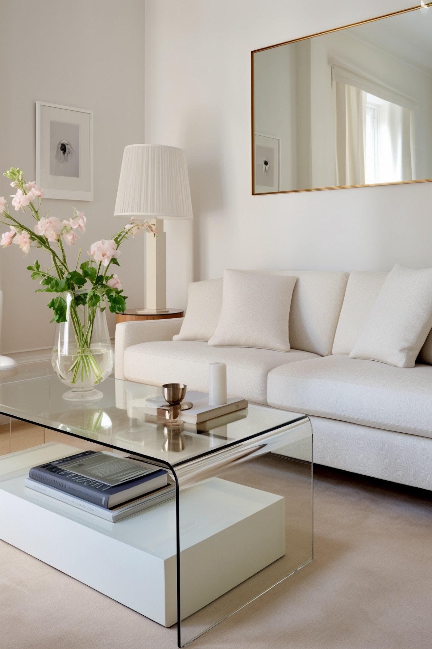 optimiser espace dans petit appartement déco beige blanc
