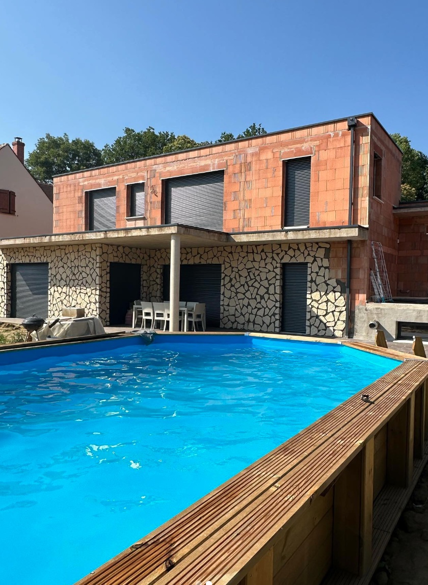 piscine exterieur terrasse jardin travaux maison architecte