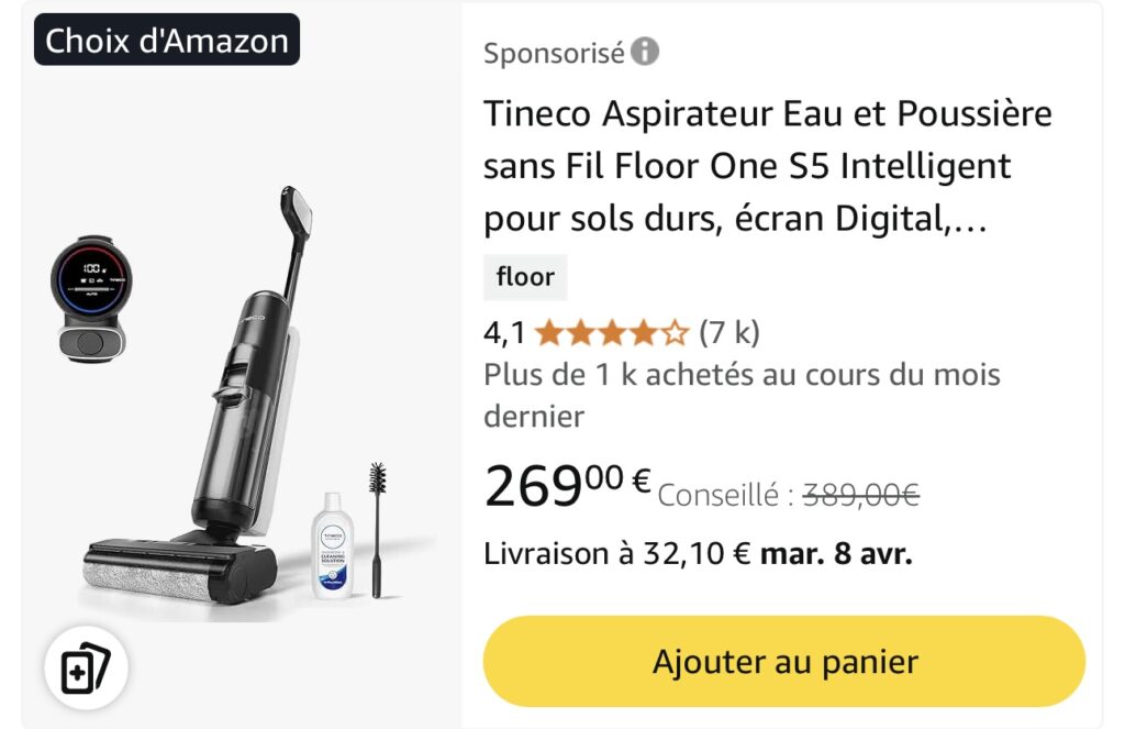Vrai testé Tineco ifloor 5 connecté
