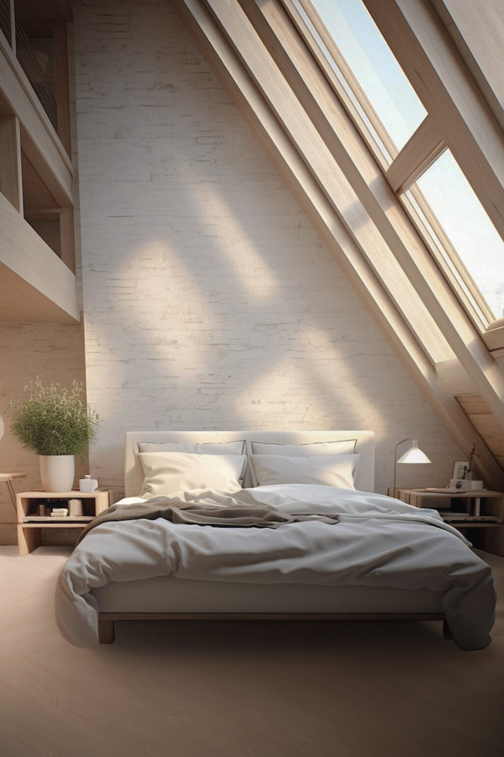 aménagement chambre sous toits combles grenier pièce en plus