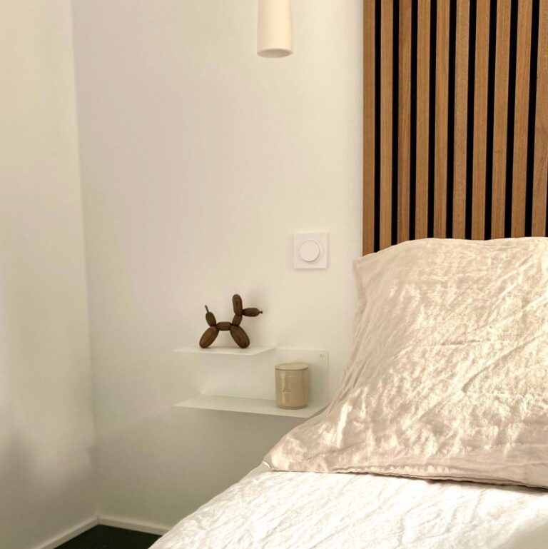 chambre parentale lit double deco epuree minimaliste