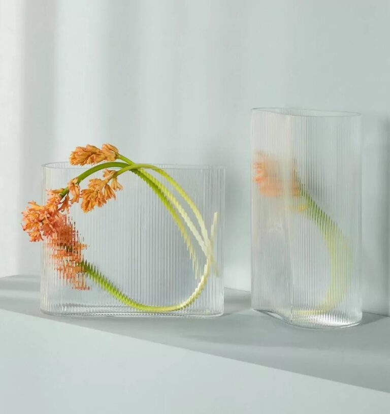 Cendrier Rond En Verre Transparent – 13x13x4 Cm – Design Cristal Avec Motif étoilé – Pour Intérieur Et Extérieur