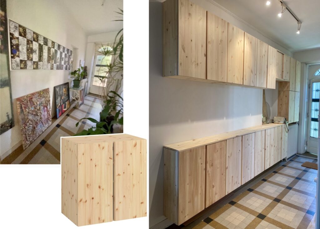 fabriquer un meuble entrée sur-mesure ikea IVAR