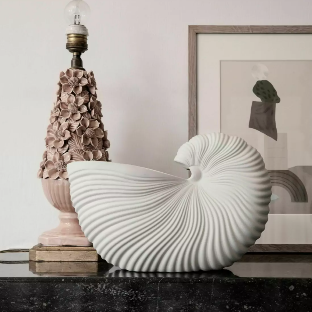 accessoire deco coquillage blanc deco art de table