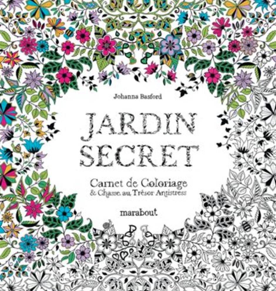 Jardin secret coloriage dessin abstrait