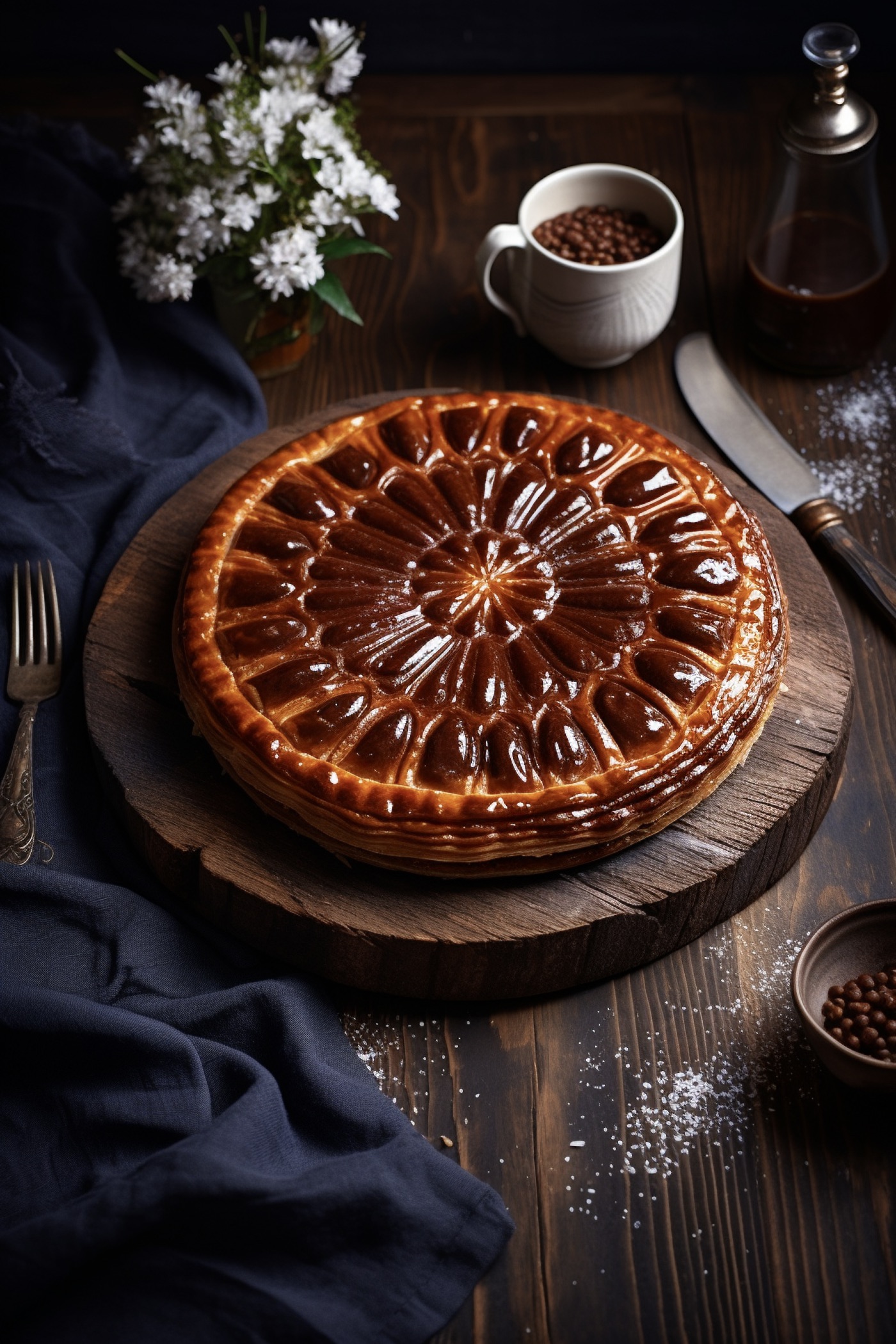 recette galette des rois chocolat noir fondant