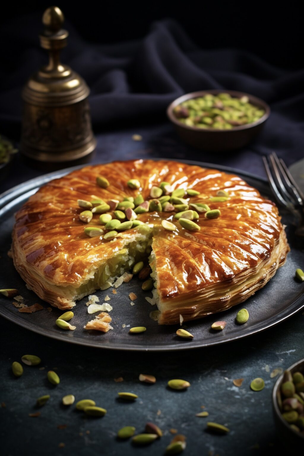 recette galette des rois pistache frangipane