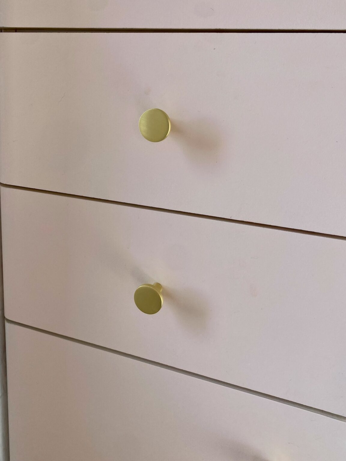 chiffonier diy rose pastel poignée dorée
